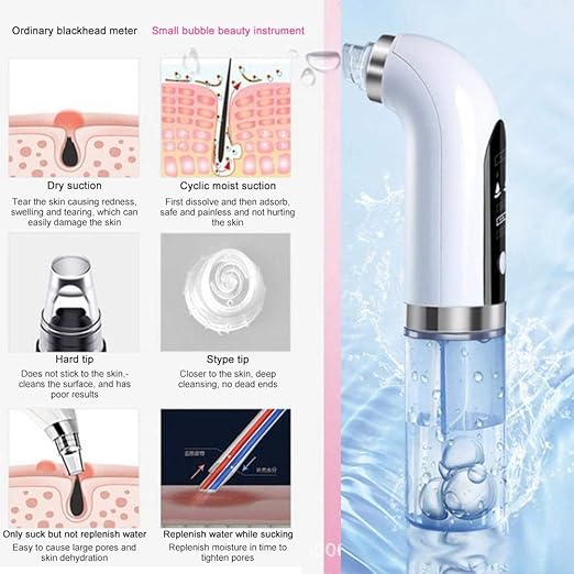 🙂↔️Extractor de puntos negros y espinillas con tecnología dermoabrasión🤩