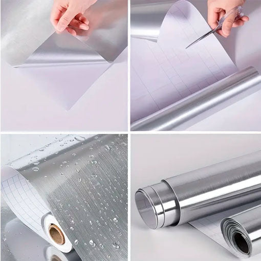 ACERO INOXIDABLE ADHESIVO🤩😱 ¡Estrena nevera sin cambiarla!