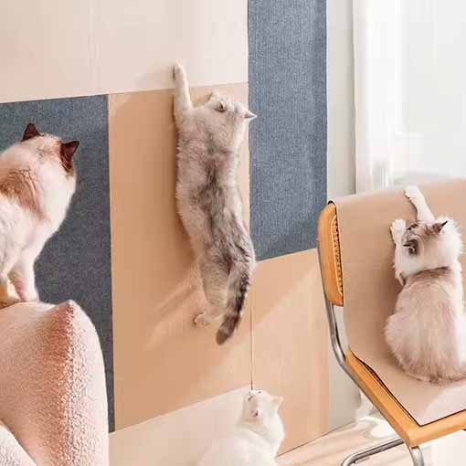 RASCADOR ADHESIVO PARA GATOS 😻🤩 ¡2 metros para pegar donde quieras!