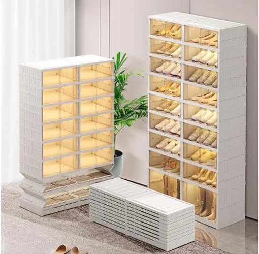 ORGANIZADOR DE ZAPATOS PLEGABLE | EXTRA GRANDES 18 y 40 Pares ✨👡👞👟