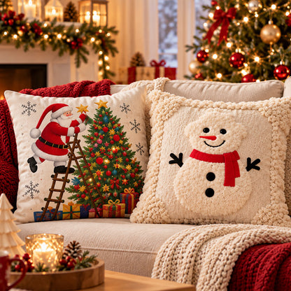Fundas de Cojínes Navideñas 🎄🛋️☃️