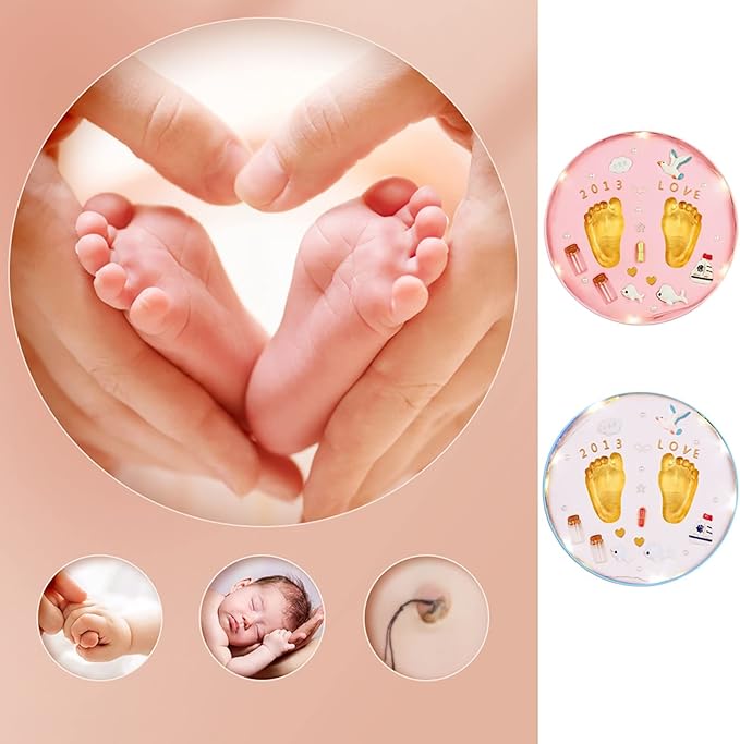 🖐️Kit para plasmar huellas de bebé👶Inmortaliza las huellitas de tu bebé en un recuerdo eterno