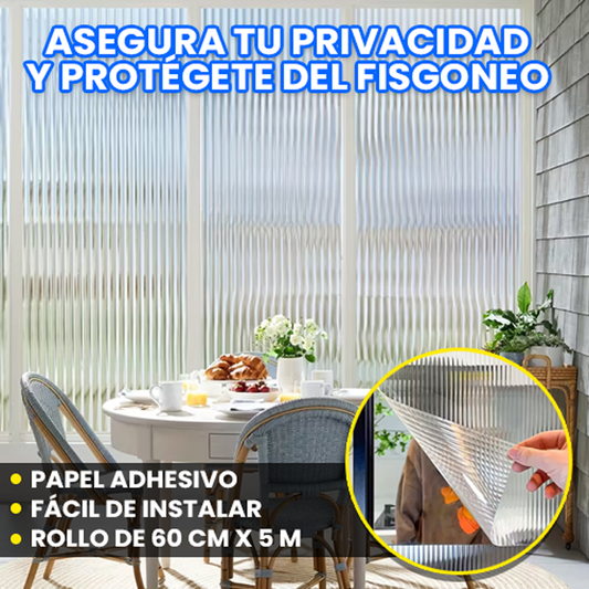 ADHESIVO PARA PRIVACIDAD VENTANA 😱🤩 ¡Rollo x 5 metros!