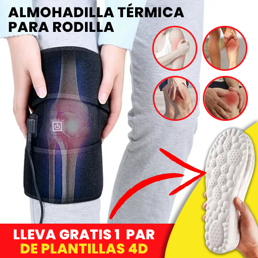 Almohadilla Térmica para rodilla + plantillas 4D ¡GRATIS!🤩