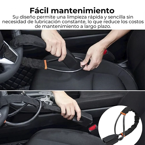 BLOQUEO DE TIMÓN ANTI ROBO 🚘⚡ ¡Evita el robo de tu carro!