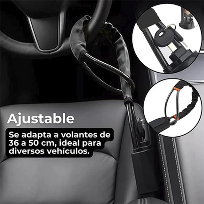 BLOQUEO DE TIMÓN ANTI ROBO 🚘⚡ ¡Evita el robo de tu carro!