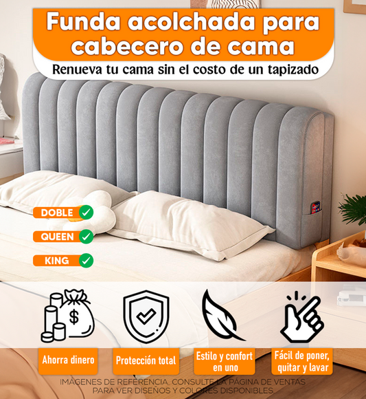 🛏️Funda acolchada para cabecero de cama🤩