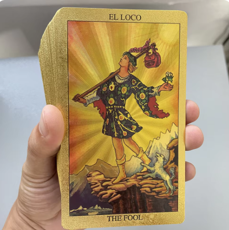 🃏Cartas tarot lámina de oro🧙