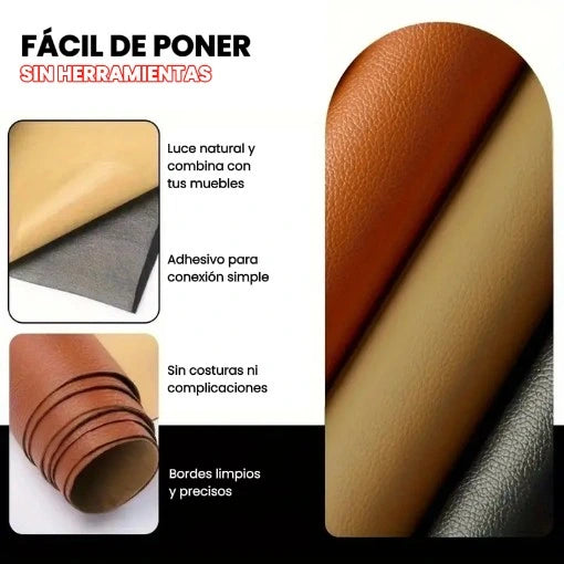 REPARADORES DE CUERO ADHESIVO x 140 CM + 2 RESTAURADORES GRATIS 🤩😱