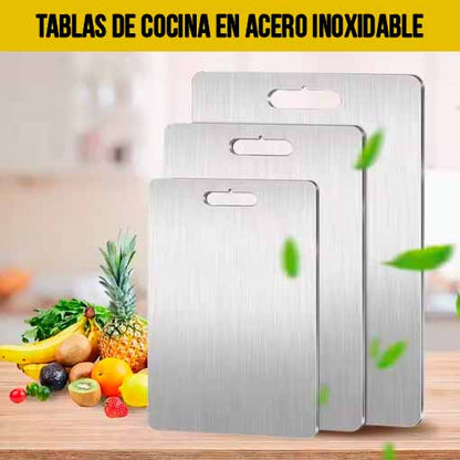 3 TABLAS DE COCINA ACERO INOXIDABLE ⭐😱