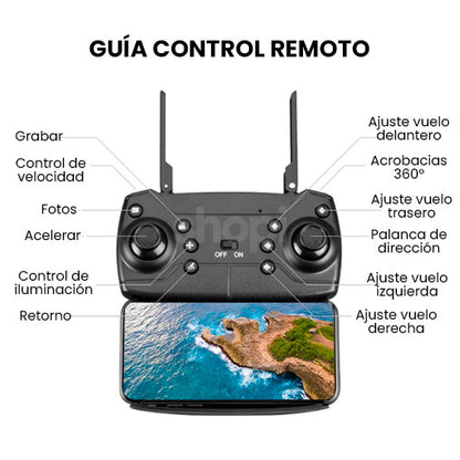 DRON E 88 😎😱 ¡Cámara de 1080p HD con transmisión Wifi!