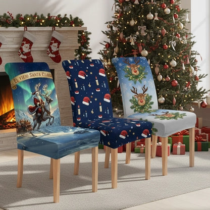 FUNDAS NAVIDEÑAS PARA SILLA 🤩🎄🎅