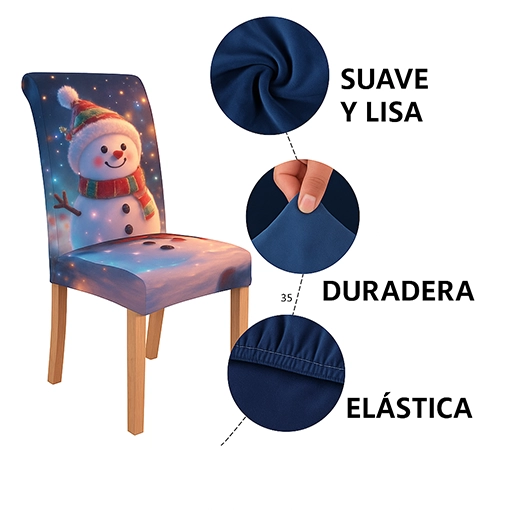 FUNDAS NAVIDEÑAS PARA SILLA 🤩🎄🎅