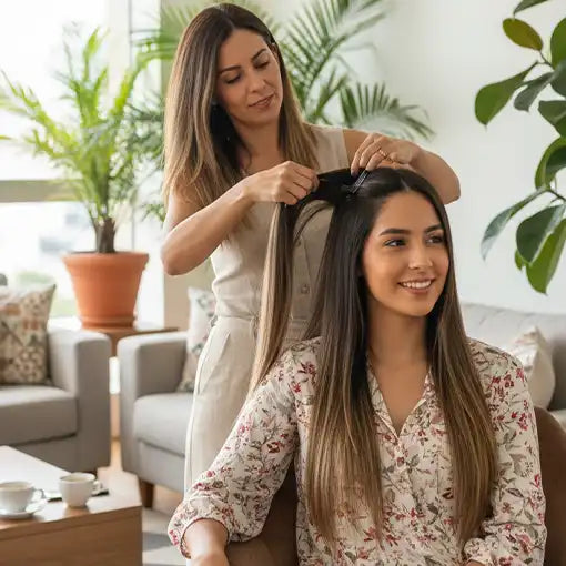 Extensión de cabello realista 60 cm