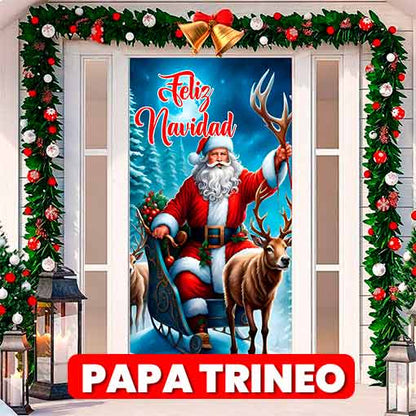 🎅2 FUNDAS NAVIDEÑAS PARA PUERTAS🚪