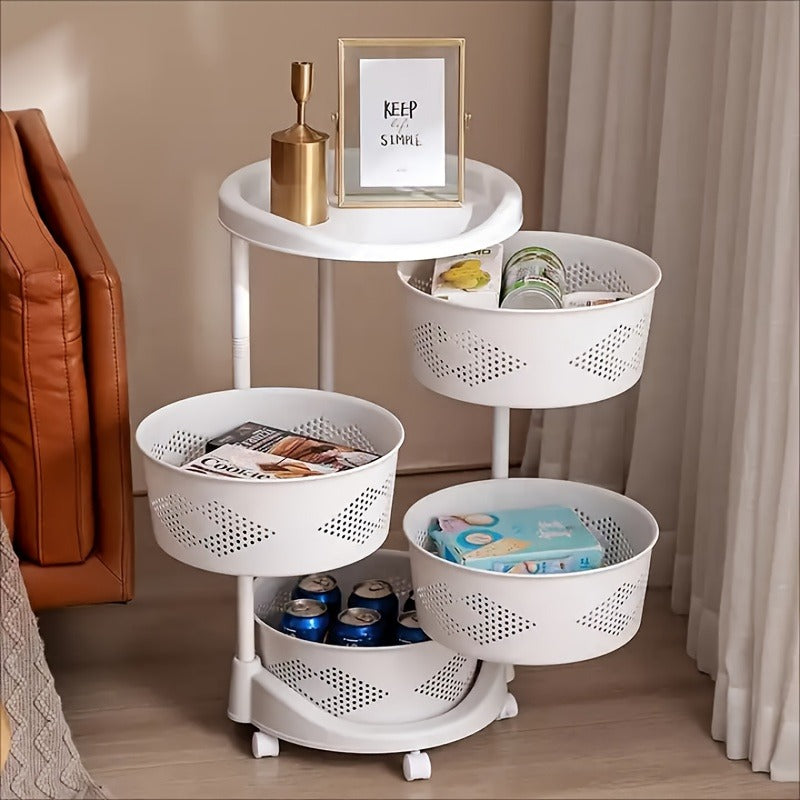 ESTANTE GIRATORIO + 20 CLIPS SEPARADORES PARA NEVERA GRATIS😍🎁