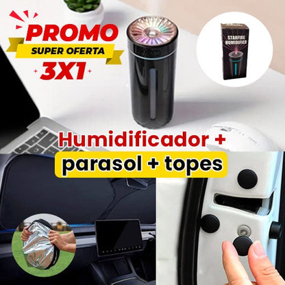 HUMIDIFICADOR CON LUZ LED + PARASOL INTERIOR + 8 TOPES ANTIGOLPES 🤩😱