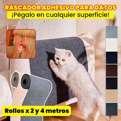RASCADOR ADHESIVO PARA GATOS 😻🤩 ¡2 metros para pegar donde quieras!