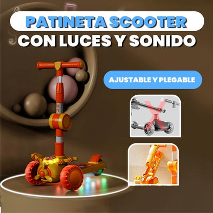 🛴Scooter musical para niños👦