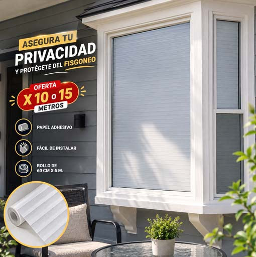 ADHESIVO PARA PRIVACIDAD VENTANA 😱🤩¡LLEVA 10 O 15 METROS!