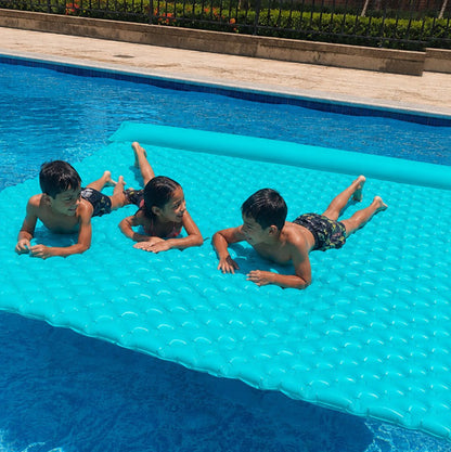 Colchoneta Flotante Enrollable 2x2 Metros + Gafas Aviator GRATIS🏖️😎☀️