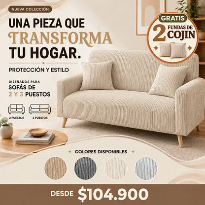 Protectores de sofá Desert Dunes + 2 Fundas de Cojines GRATIS🛋️
