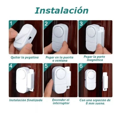 🧏‍♀️Alarma Sensor Adhesiva-Seguridad inteligente y fácil de instalar al alcance de tu mano🚨