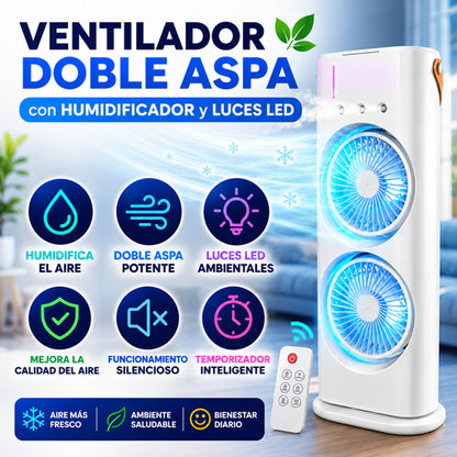 Ventilador Doble Aspa 🍃